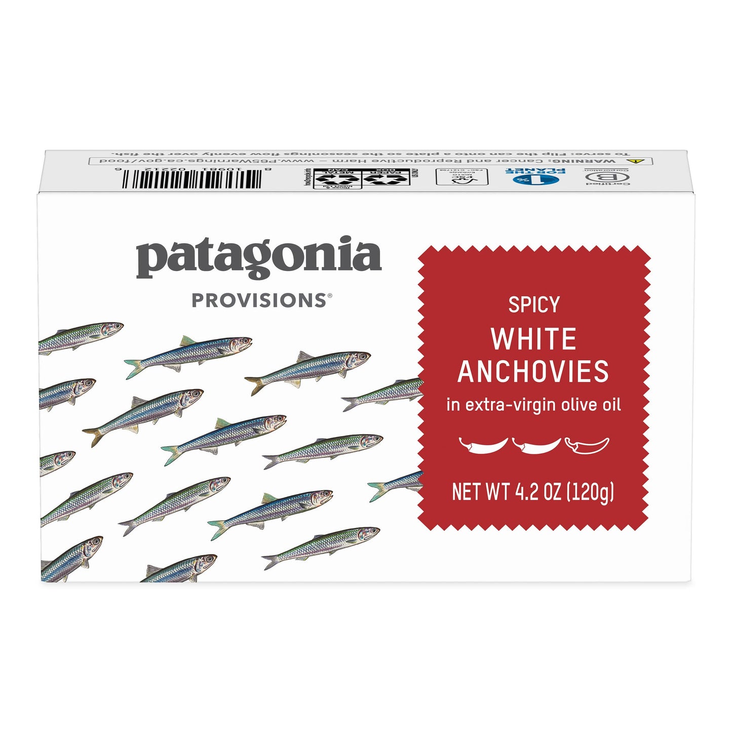 Patagonia Provisions Spicy White Anchovies in Extra-Virgin Olive Oil