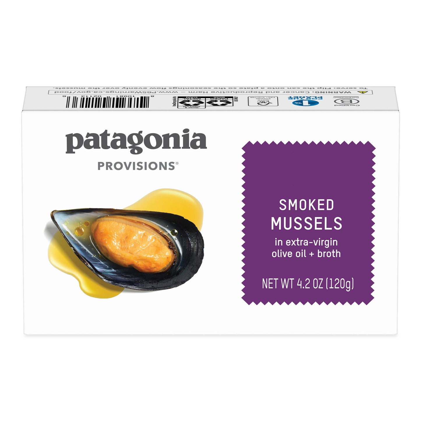 Patagonia Provisions Smoked Mussels in Extra-Virgin Olive Oil