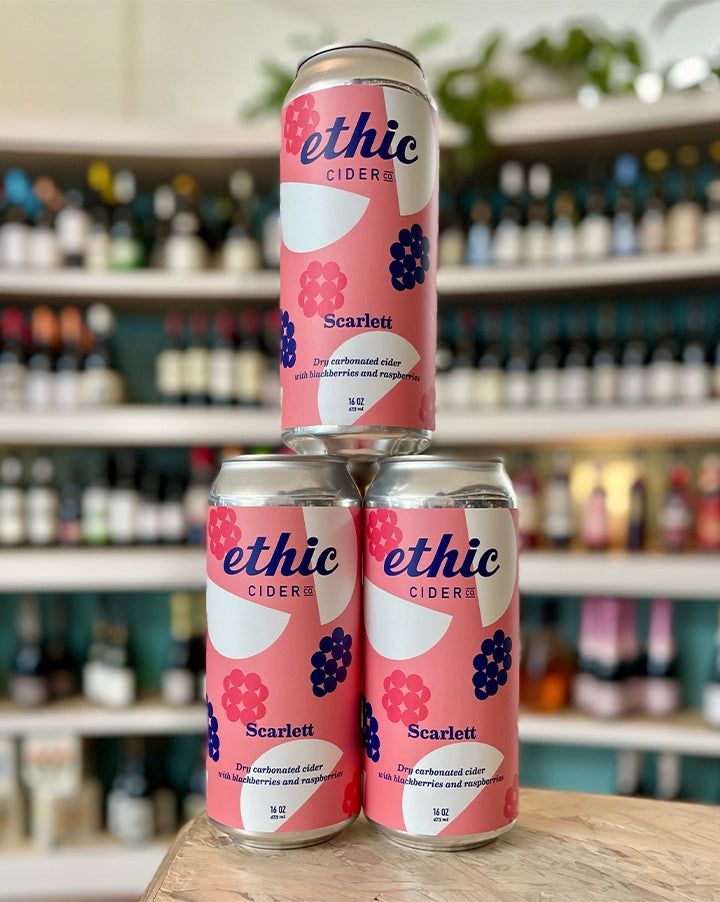 Ethic Ciders 'Scarlett' Dry Cider with Raspberries & Blackberries Sonoma Co.