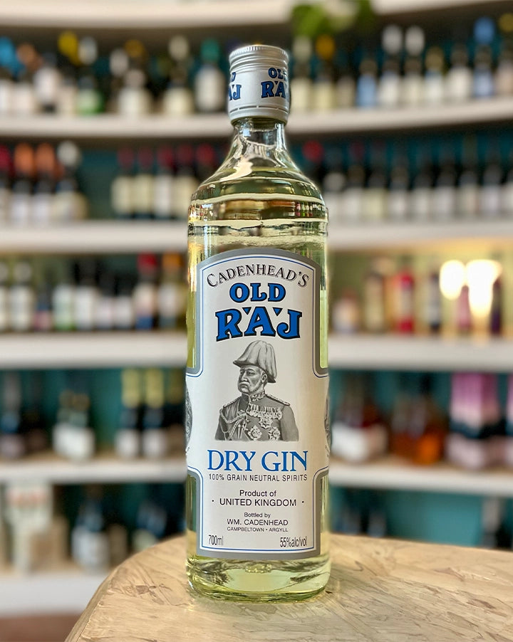 W.M. Cadenhead Old Raj Gin 110 Proof Campbeltown, Argyll, Scotland