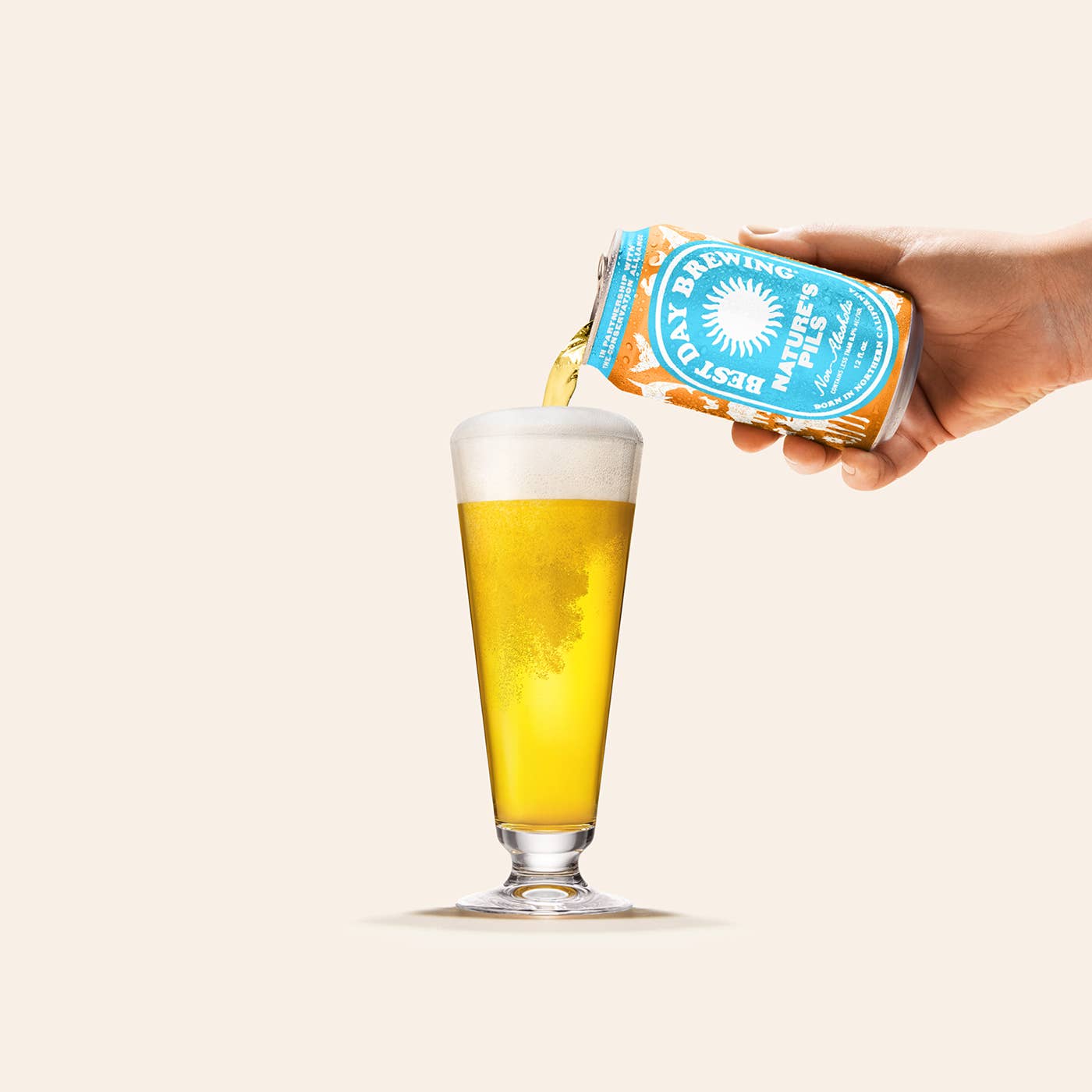 Best Day Brewing "Nature's Pils" Non Alcoholic Beer