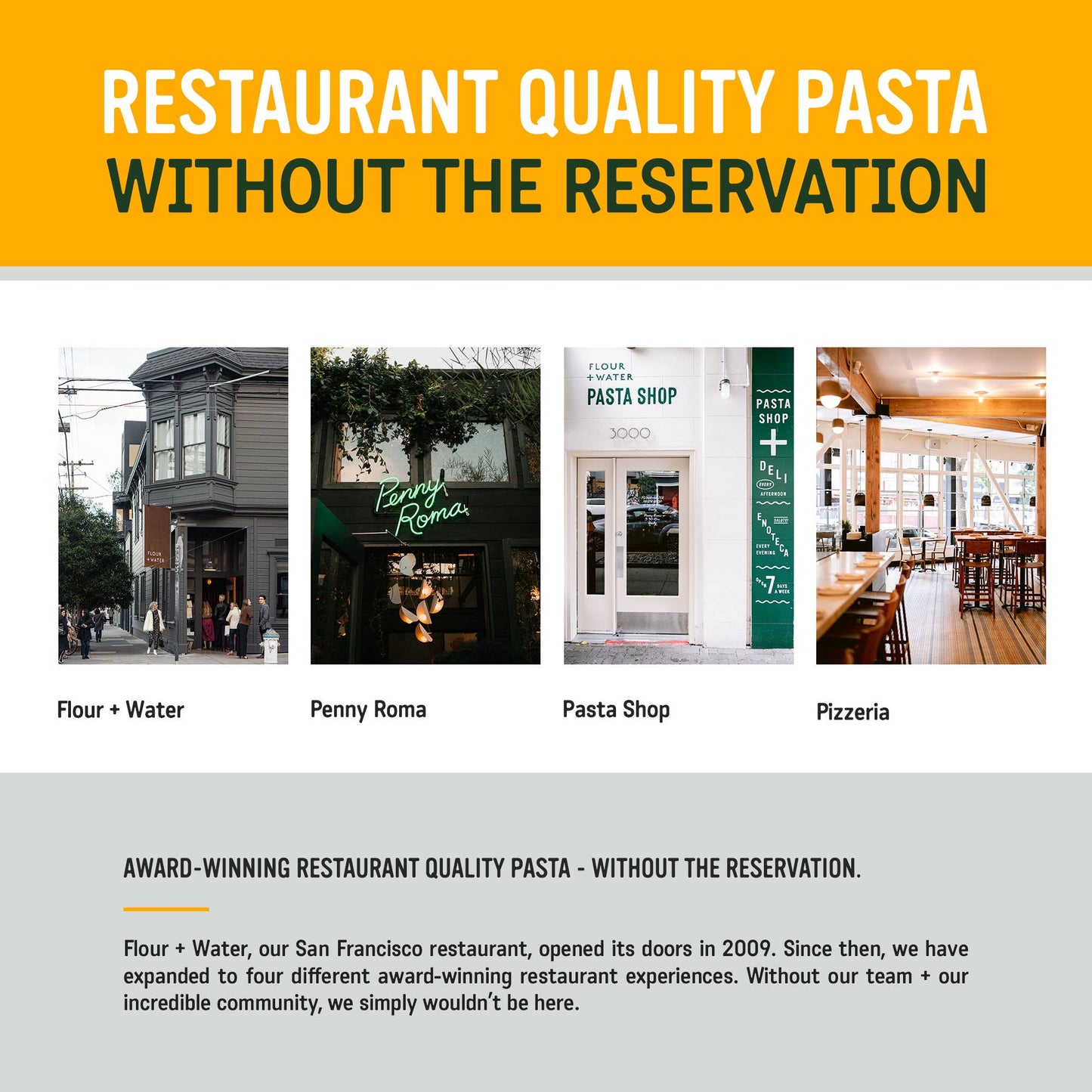 Flour + Water Organic Spaghetti San Francisco