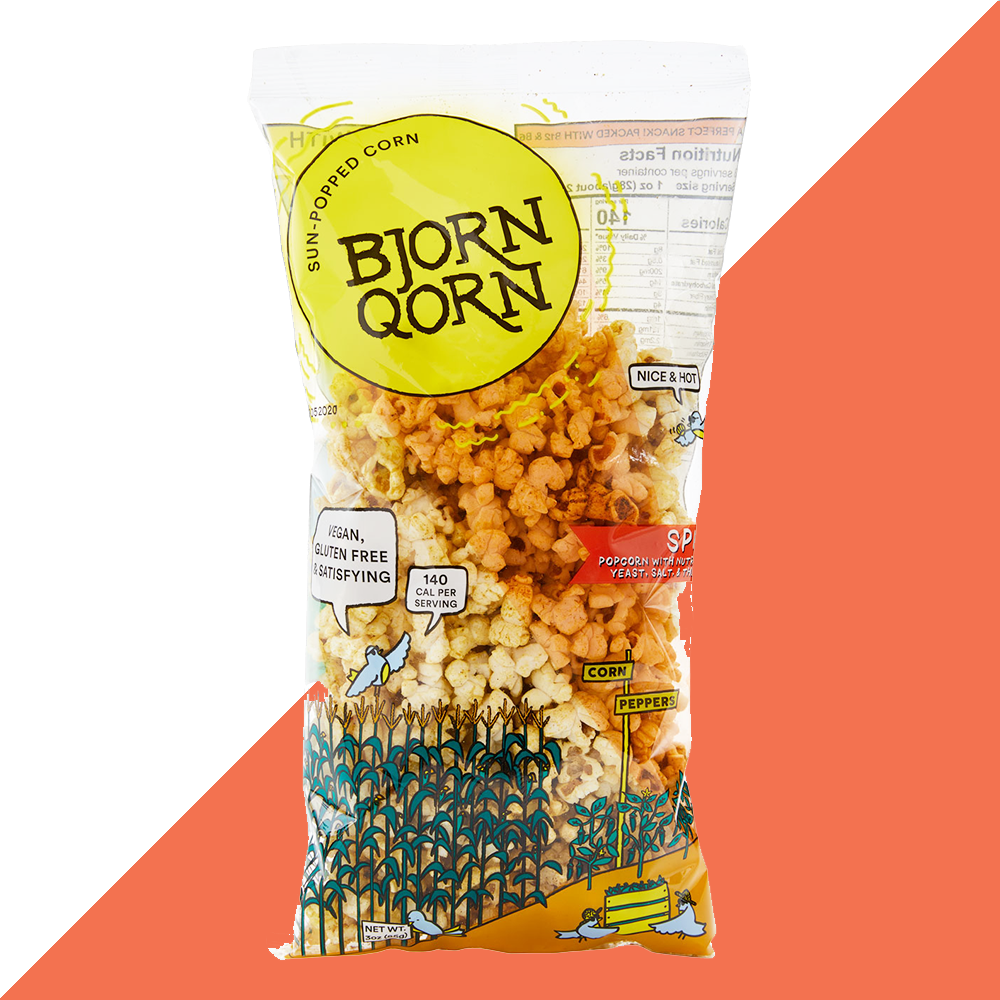 Bjorn Qorn "Spicy" Popcorn