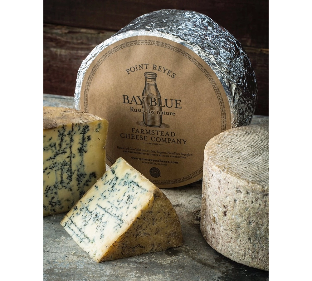Point Reyes Farmstead Cheese Company "Bay Blue" Rustic Blue Cow's Milk Cheese