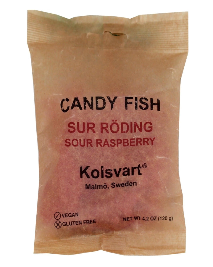 Kolsvart Sour Raspberry Swedish Fish