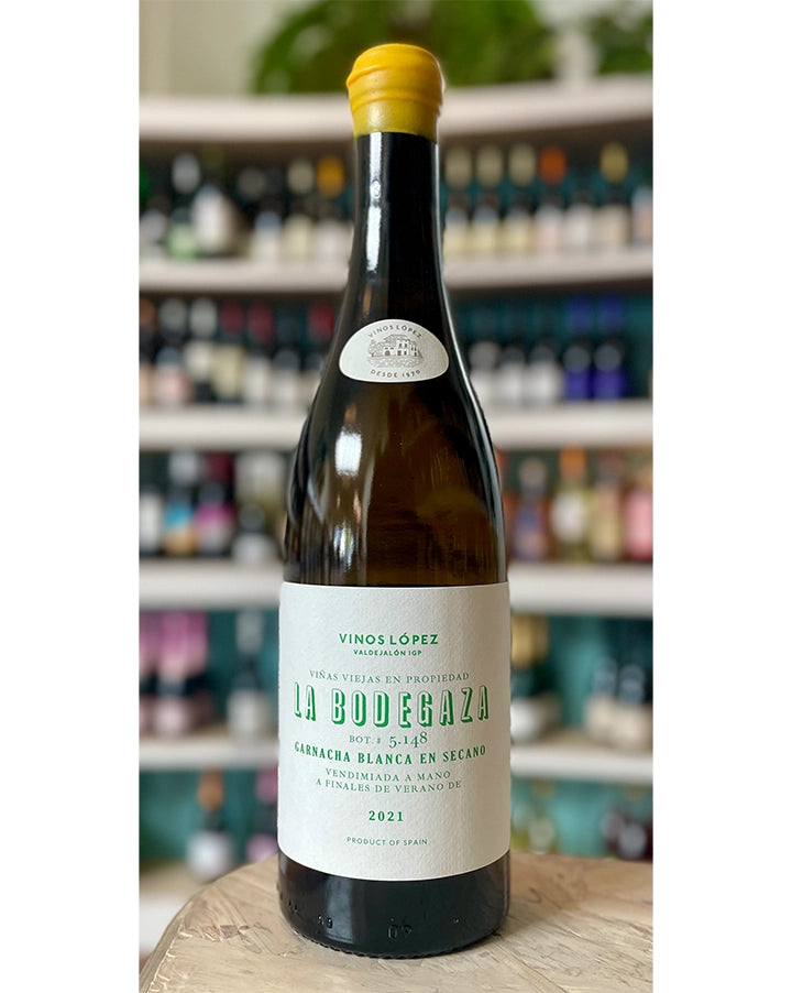Vinos López "La Bodegaza" 2021 Garnacha Blanca en Secano Valdejalón DO Zaragoza, Aragon