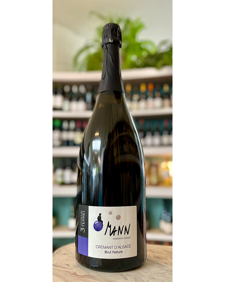 Domaine Mann "Vignoble des 3 Terres" 2015 Brut Nature Crémant d’Alsace MAGNUM