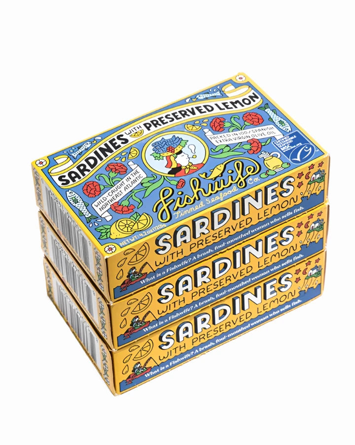 Fishwife Sardines with Preserved Lemon
