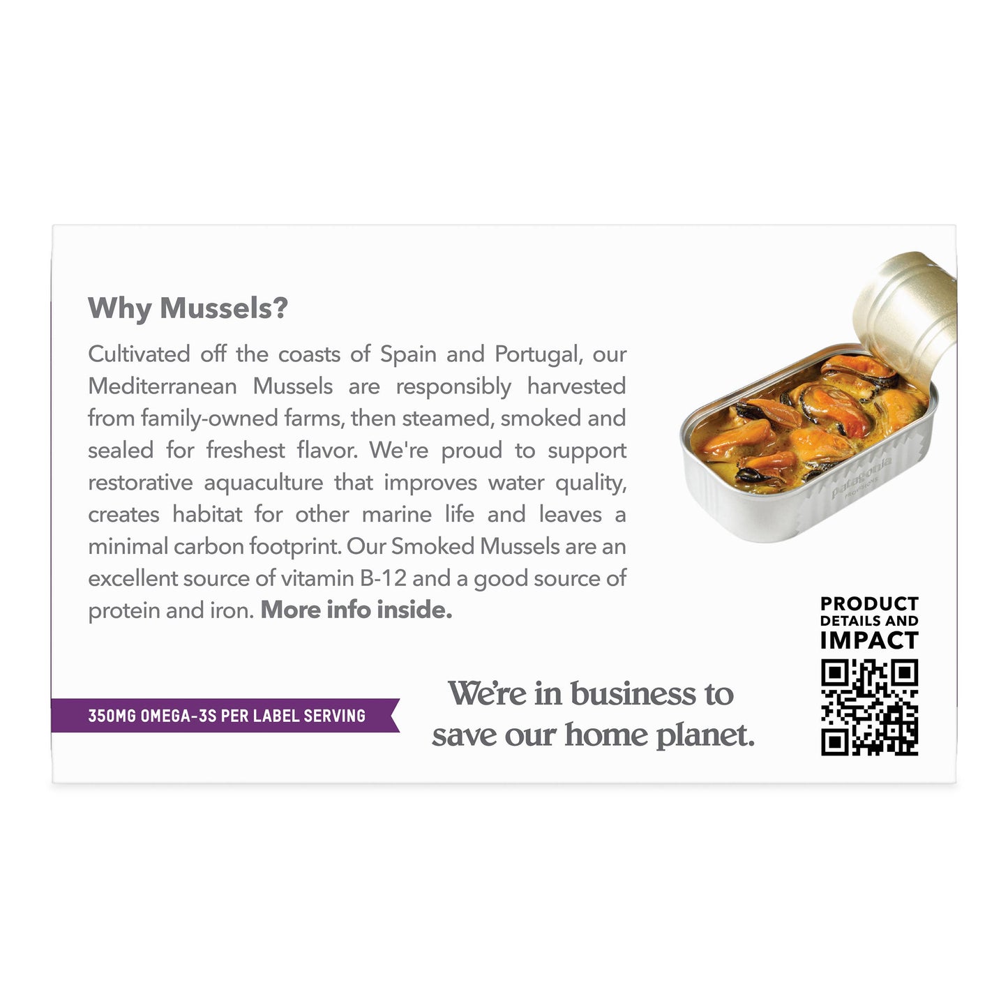 Patagonia Provisions Smoked Mussels in Extra-Virgin Olive Oil