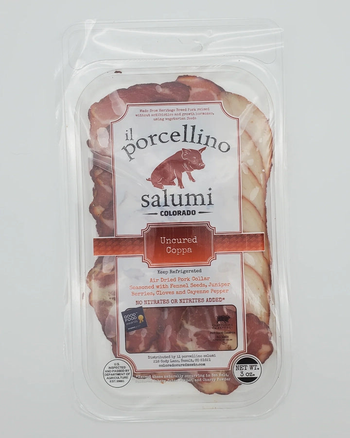 Il Porcellino Salumi  Uncured Copa  Colorado