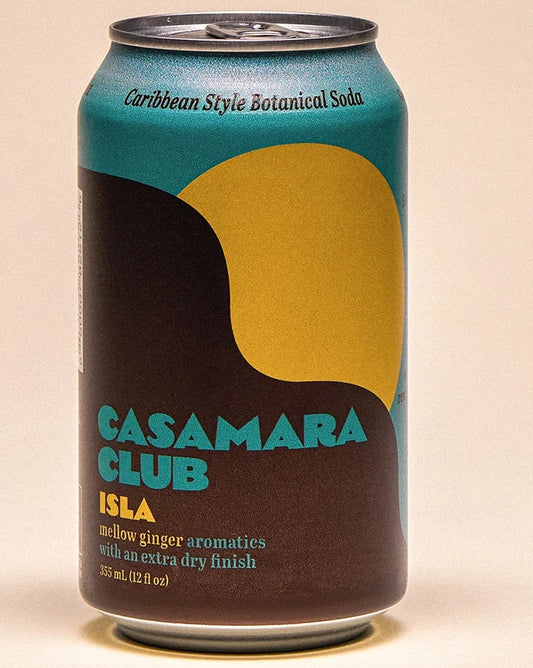 Casamara Club  'Isla'  Caribbean-Style Botanical Soda — Mellow Ginger