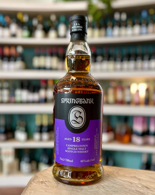 Springbank  Aged 18 Years  Single Malt Scotch Whisky  Campbeltown