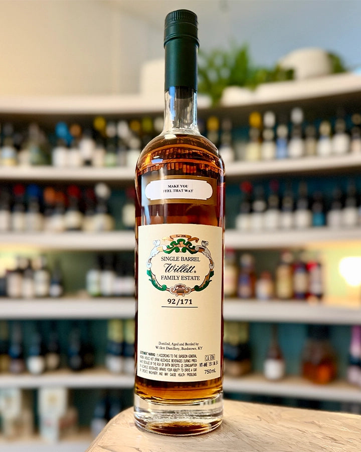 Willett Distillery  'Make You Feel That Way'  Aged 6 Years  Single Barrel Straight Kentucky Rye Whiskey  Bardstown