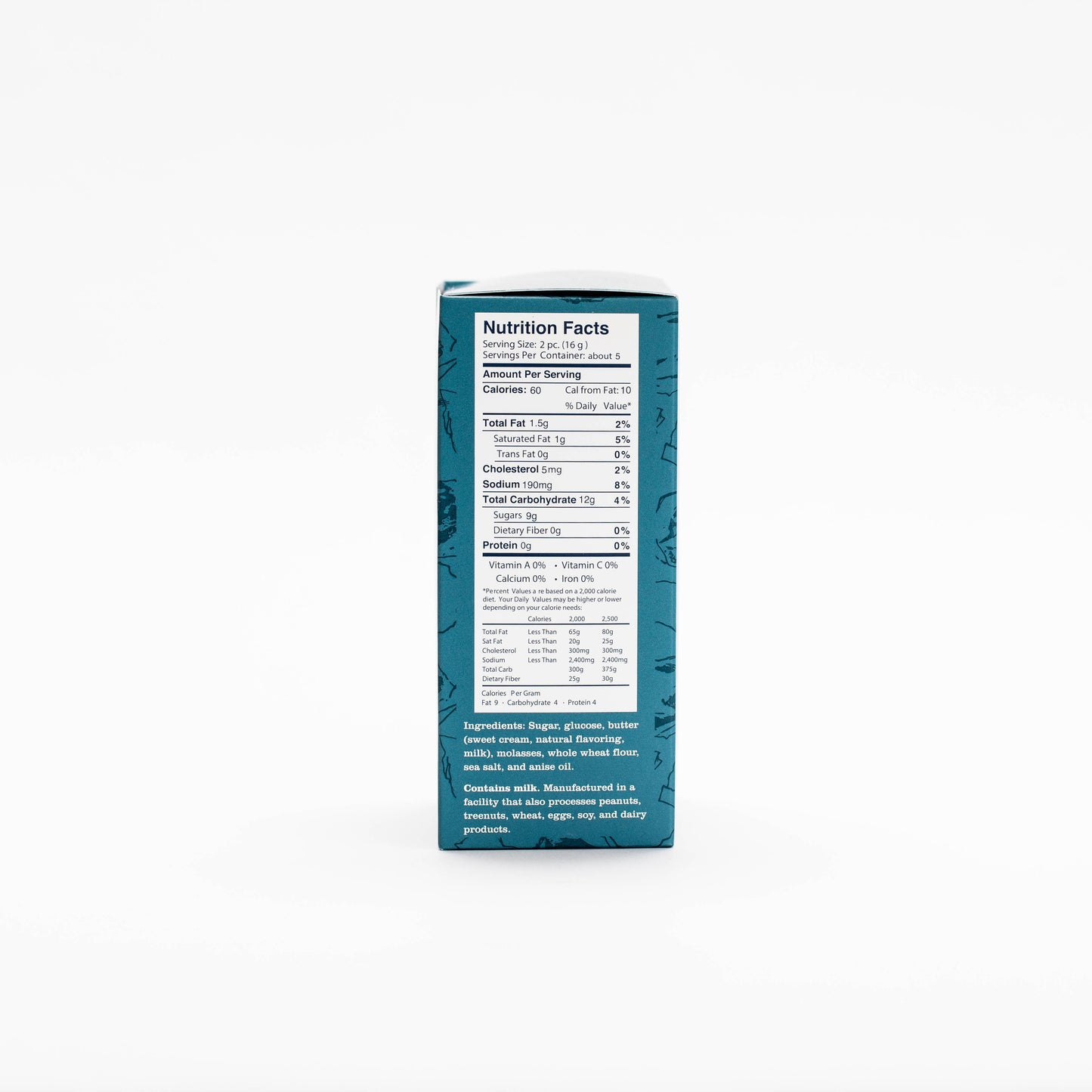 Jacobsen Co.  Salty Natural Licorice - Pure Sea Salt Licorice Candy