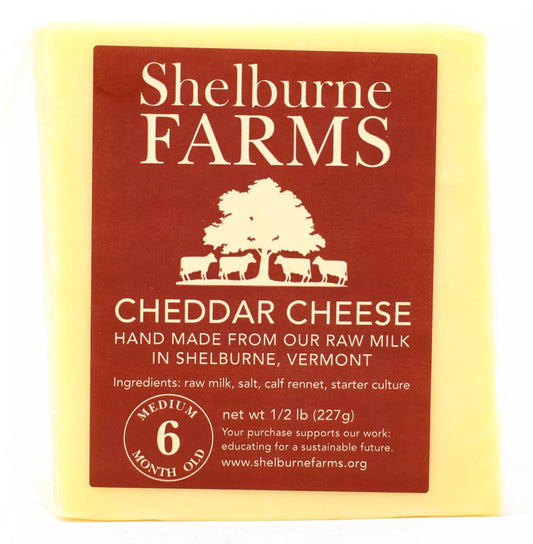 Shelburne Farms  6 Month  Medium Cheddar Cheese  Shelburne, Vermont