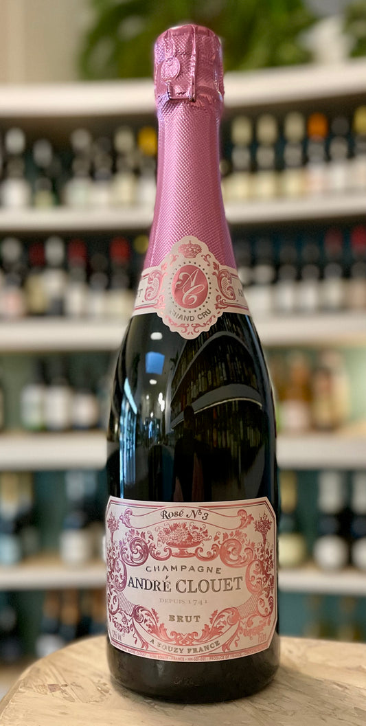 André Clouet  "No. 3"  Brut Rosé de Noir  Montagne de Reims  Champagne