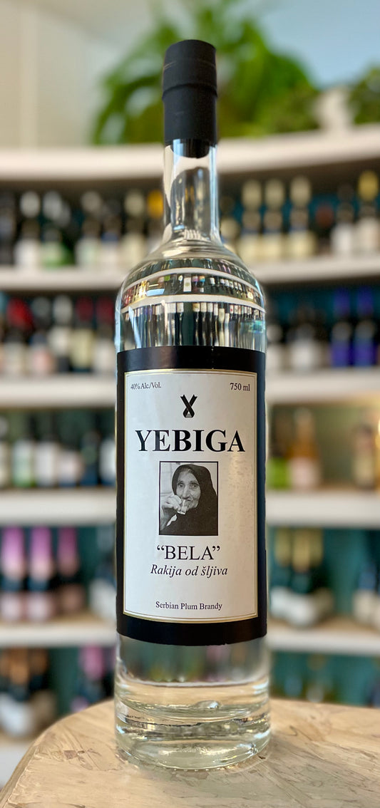 Yebiga  "Bela"  Rakija od Šljiva  Plum Brandy  Goč, Serbia