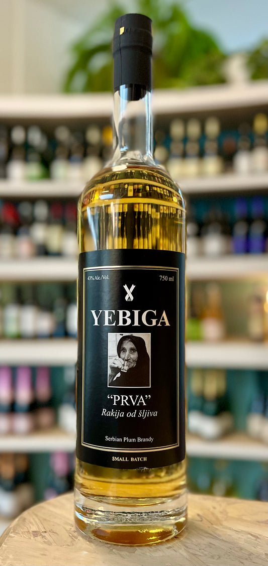 Yebiga  "Prva"  Rakija od Šljiva  Aged Plum Brandy  Goč, Serbia