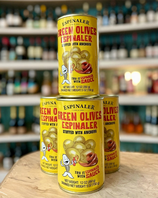 Espinaler  Anchovy Stuffed Manzanilla Olives  Navarre, Spain