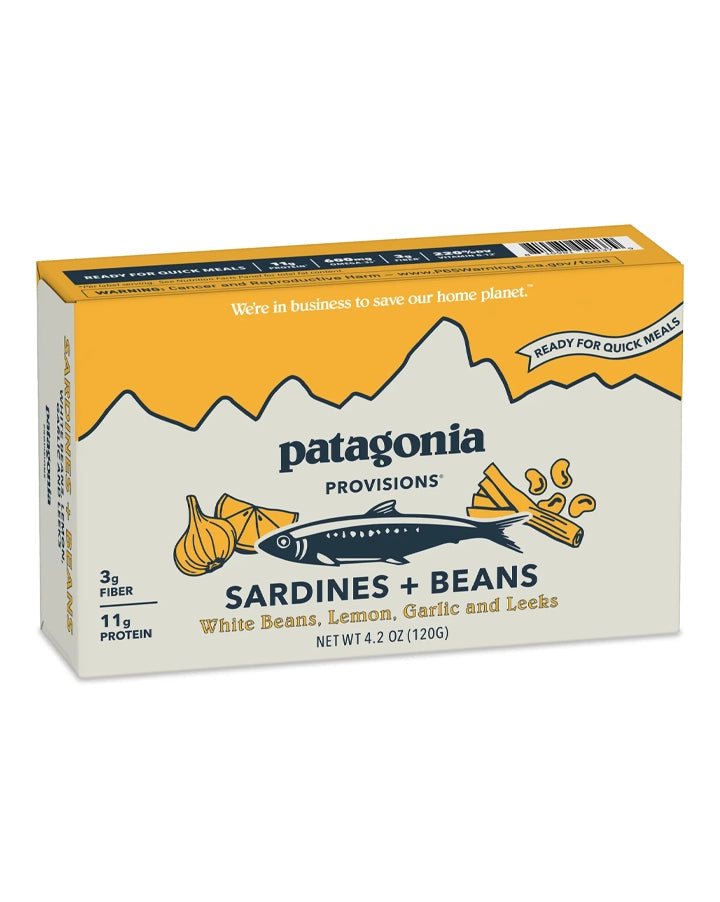 Patagonia Provisions  Sardines with White Beans, Lemon, Garlic, & Leeks