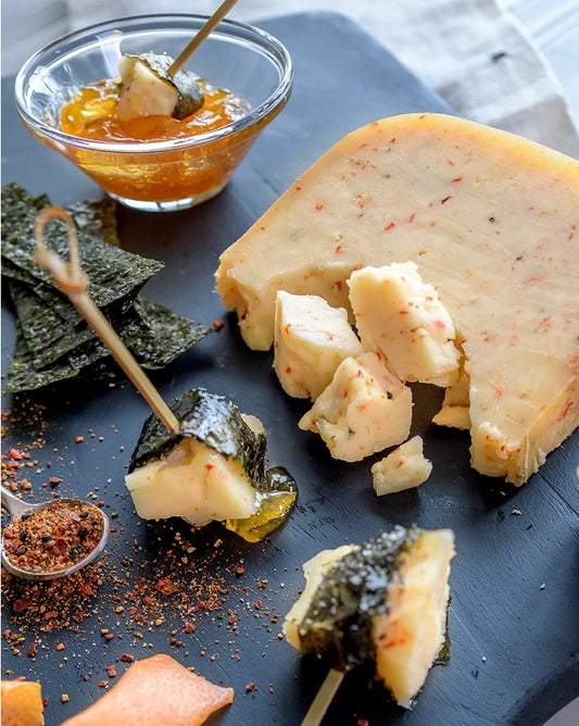 Point Reyes Farmstead Cheese Company  'TomaRashi'  Togarashi-Spiked Toma Cheese