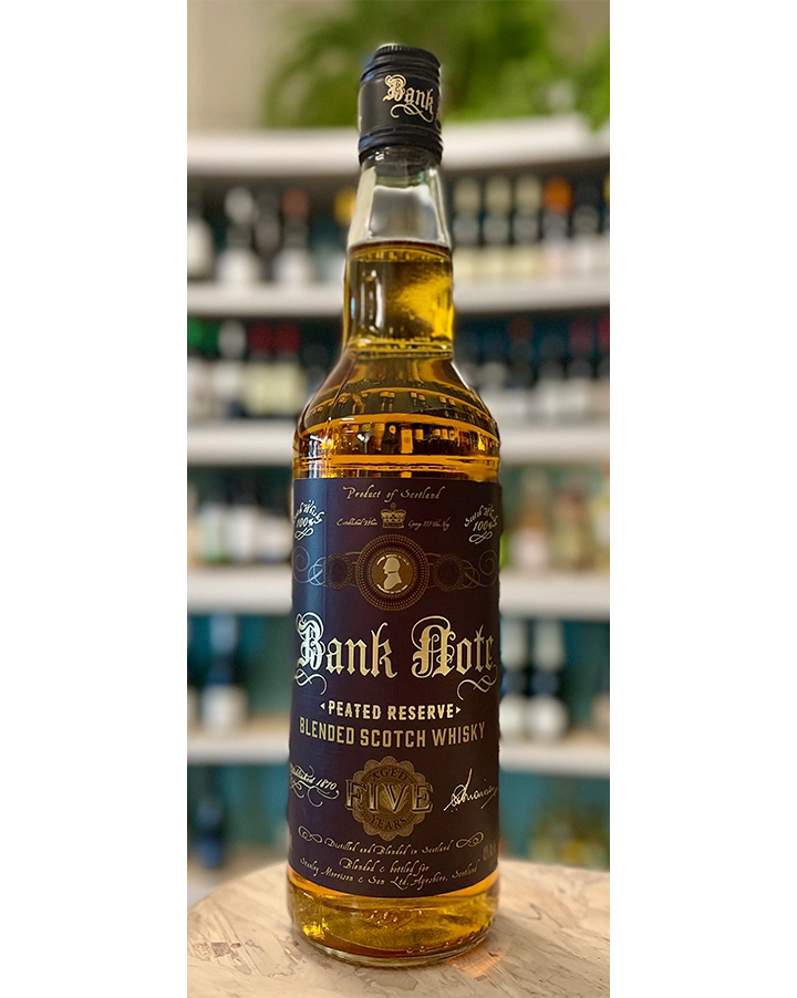 Bank Note Vodka Bank Note 'Peated' 5 Year Blended Scotch Whisky – SLAKE San Francisco ...