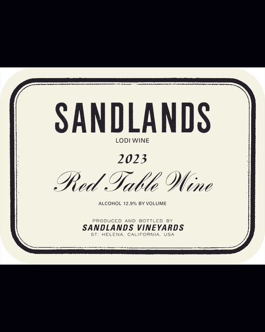 Sandlands  2023  Red Table Wine  Lodi