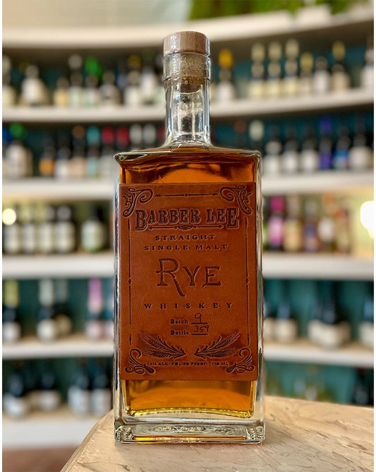 Barber Lee  Straight Single Malt Rye Whiskey  Petaluma, California