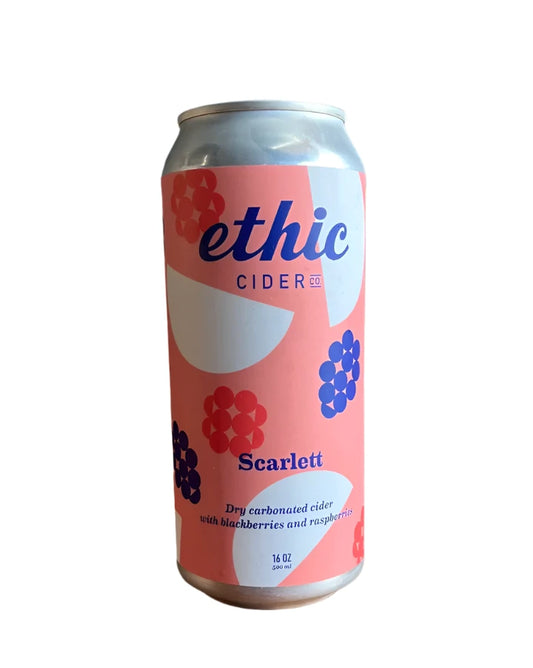 Ethic Ciders  "Scarlett"  Dry Cider with Raspberries & Blackberries  Sonoma Co.