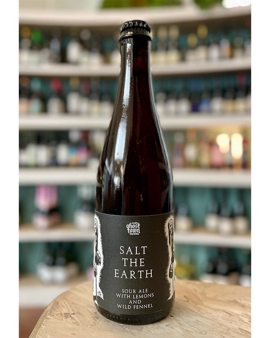 Ghost Town Brewing  "Salt the Earth"  Barrel-Aged Saison with Sea Salt, Lemons, & Fennel