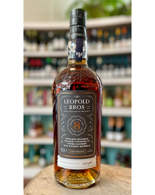 Leopold Bros.  "Cask Strength"  8 Year Straight Bourbon Whiskey