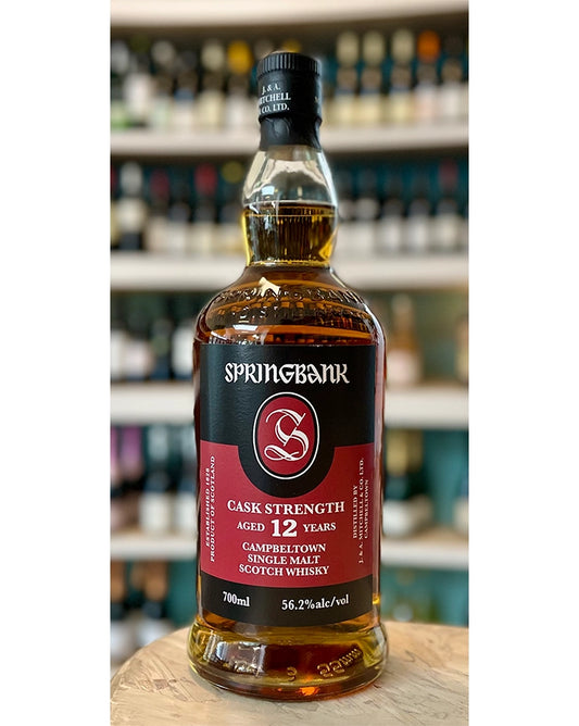 Springbank  "Cask Strength"  Aged 12 Years  Single Malt Scotch Whisky  Campbeltown