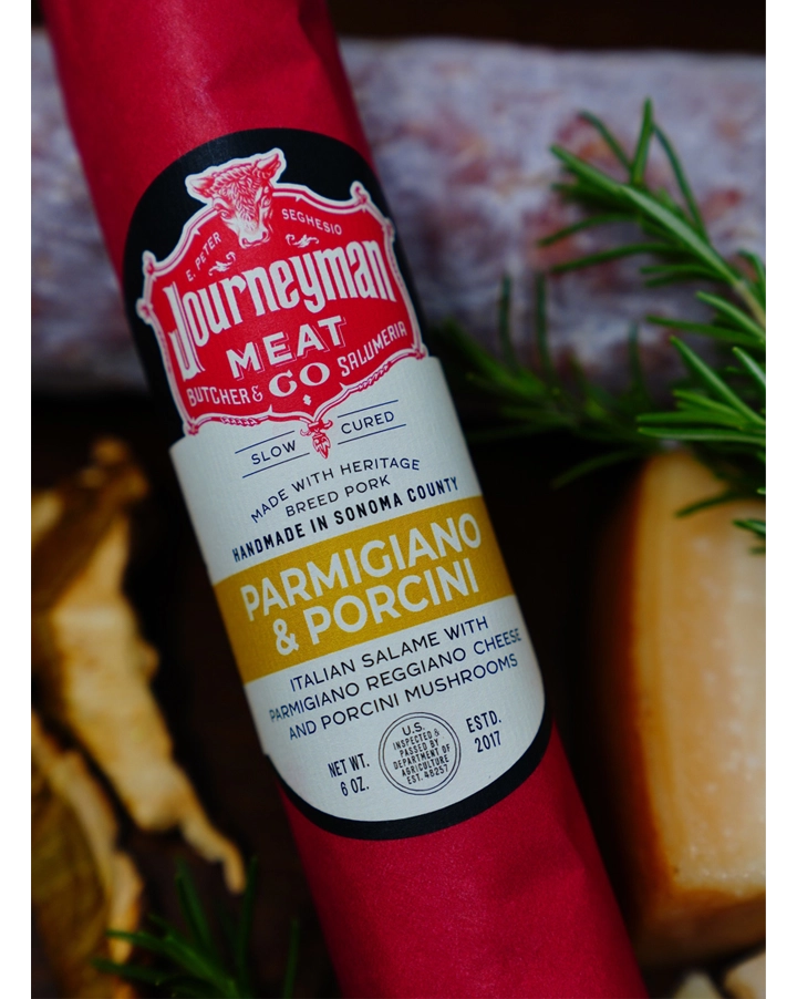 Journeyman Meat Co.  Parmigiano & Porcini Salame