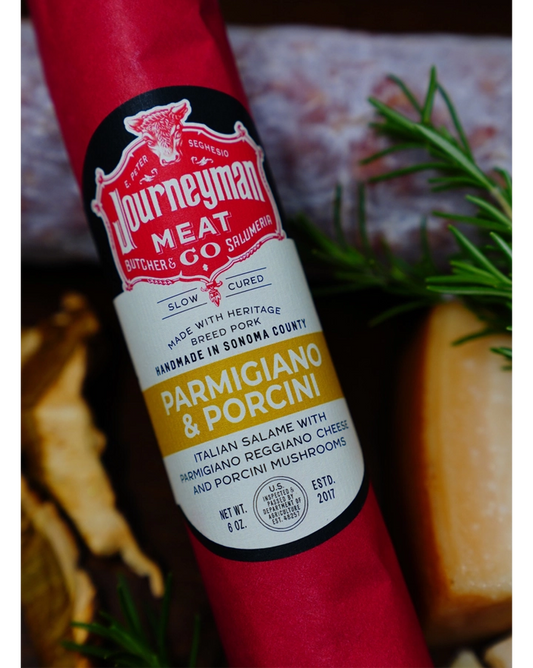 Journeyman Meat Co.  Parmigiano & Porcini Salame