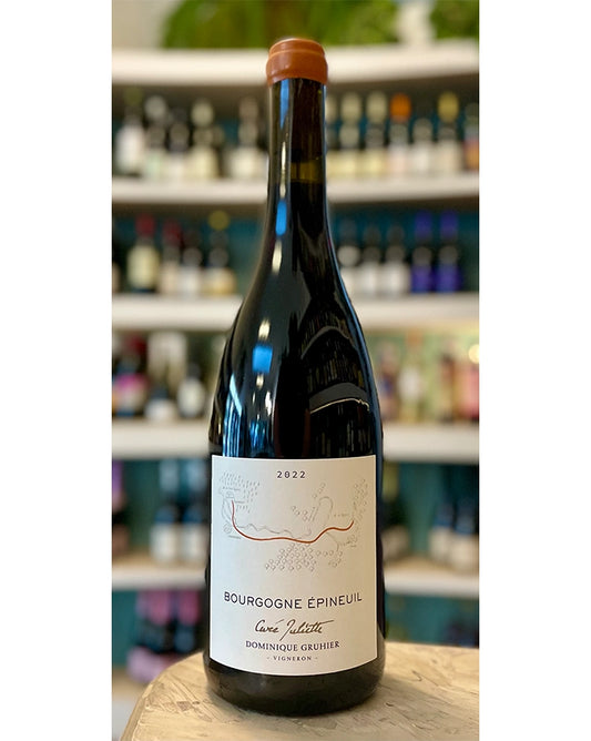 Dominique Gruhier  2022  "Cote de Grisey - Cuveé Juliette"  Bourgogne Rouge  Épineuil