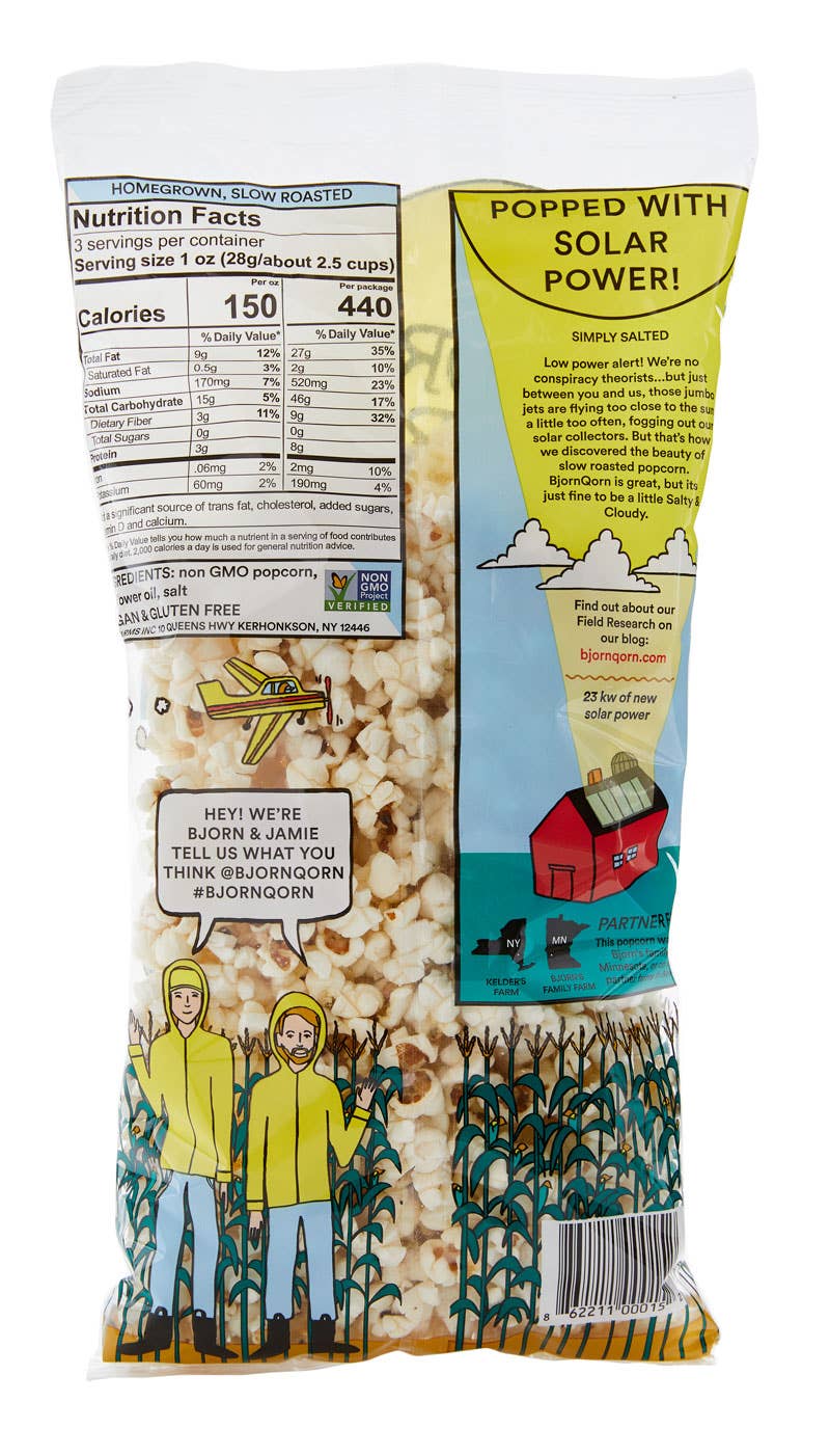 Bjorn Qorn  'Cloudy'  Popcorn