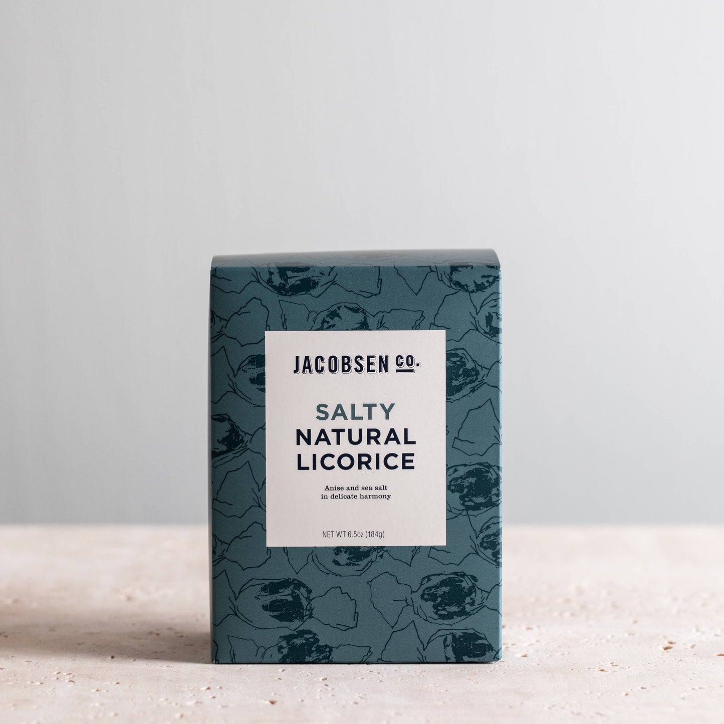 Jacobsen Co.  Salty Natural Licorice - Pure Sea Salt Licorice Candy